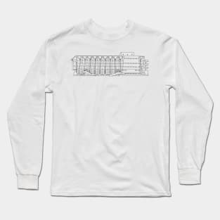 Balkrishna Doshi • Tagore Memorial Hall • Ahmedabad, India Long Sleeve T-Shirt